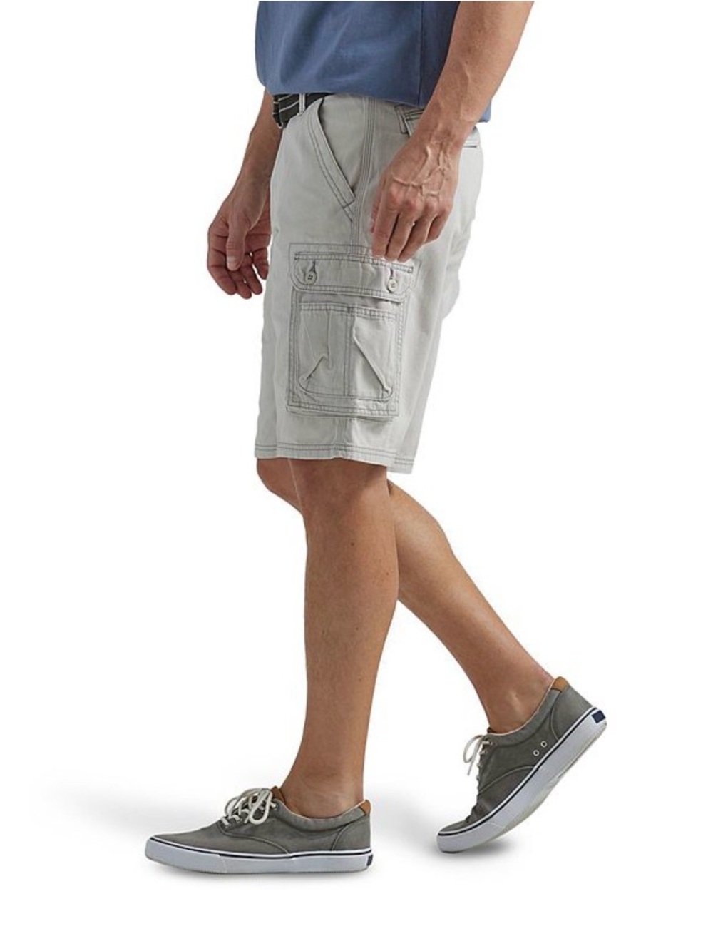 NWT Men's Lee Dungarees Size 42 Wyoming Cargo Shorts Cadet Gray - Picture 4 of 10